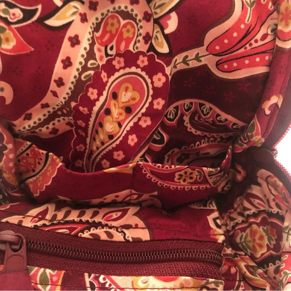 Vera Bradley jewelry organizer, Plum, coral, green - Picture 5 of 9